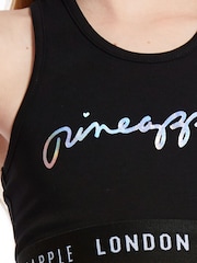 Pineapple Black Script Crop Top - Image 5 of 7