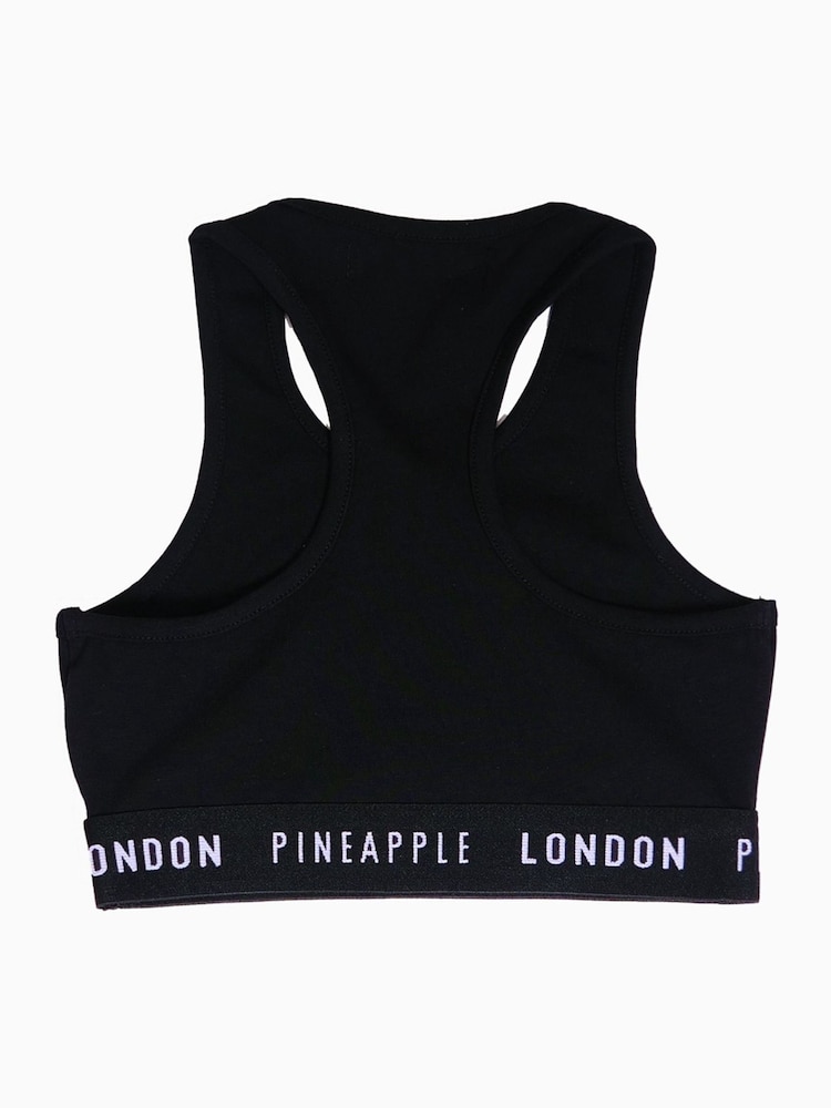 Pineapple Black Script Crop Top - Image 7 of 7
