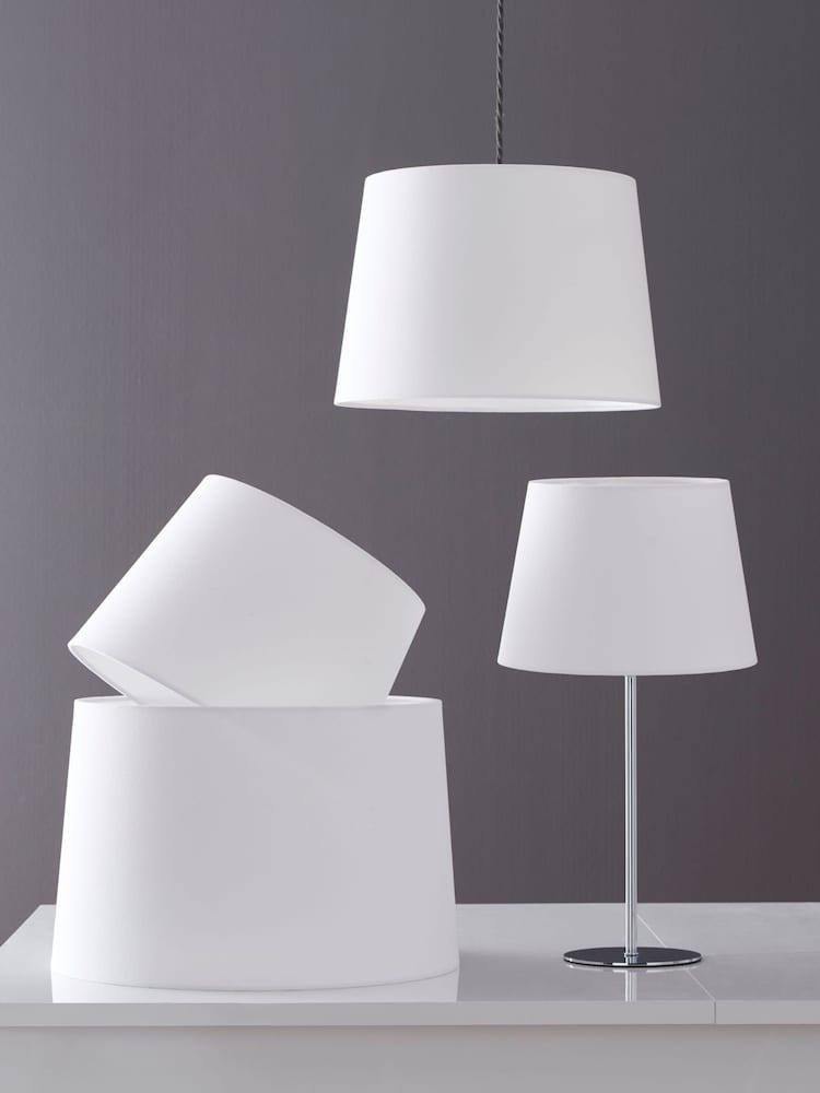 White Lamp Shade Ceiling Light - Image 2 of 6 White Lamp Shade Ceiling Light - Image 2 of 6