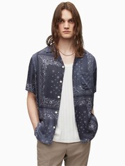 AllSaints Tikal Black Shirt - Image 1 of 7