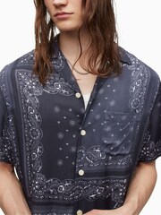 AllSaints Tikal Black Shirt - Image 6 of 7