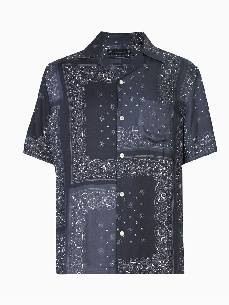 AllSaints Tikal Black Shirt - Image 7 of 7