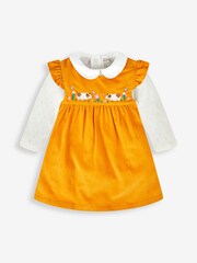 JoJo Maman Bébé Mustard Yellow Guinea Pig Dress Set - Image 1 of 3