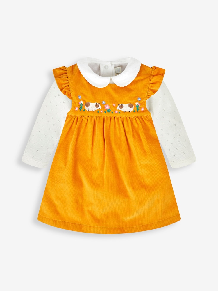 JoJo Maman Bébé Mustard Yellow Guinea Pig Dress Set - Image 1 of 3