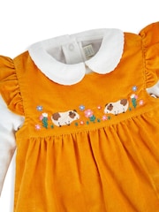 JoJo Maman Bébé Mustard Yellow Guinea Pig Dress Set - Image 2 of 3