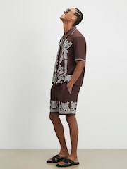 River Island Brown Del Maar Pull On Shorts - Image 3 of 4