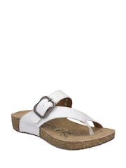 Josef Seibel Tonga White Sandals - Image 2 of 5