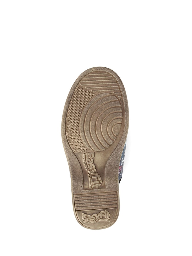 Pavers Easy FIt Blue Divina Extra Wide Fit Fully Adjustable Slingback Sandals - Image 5 of 5