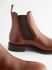 Brown Loake For Next Leather Chelsea Boots - Image 4 of 6