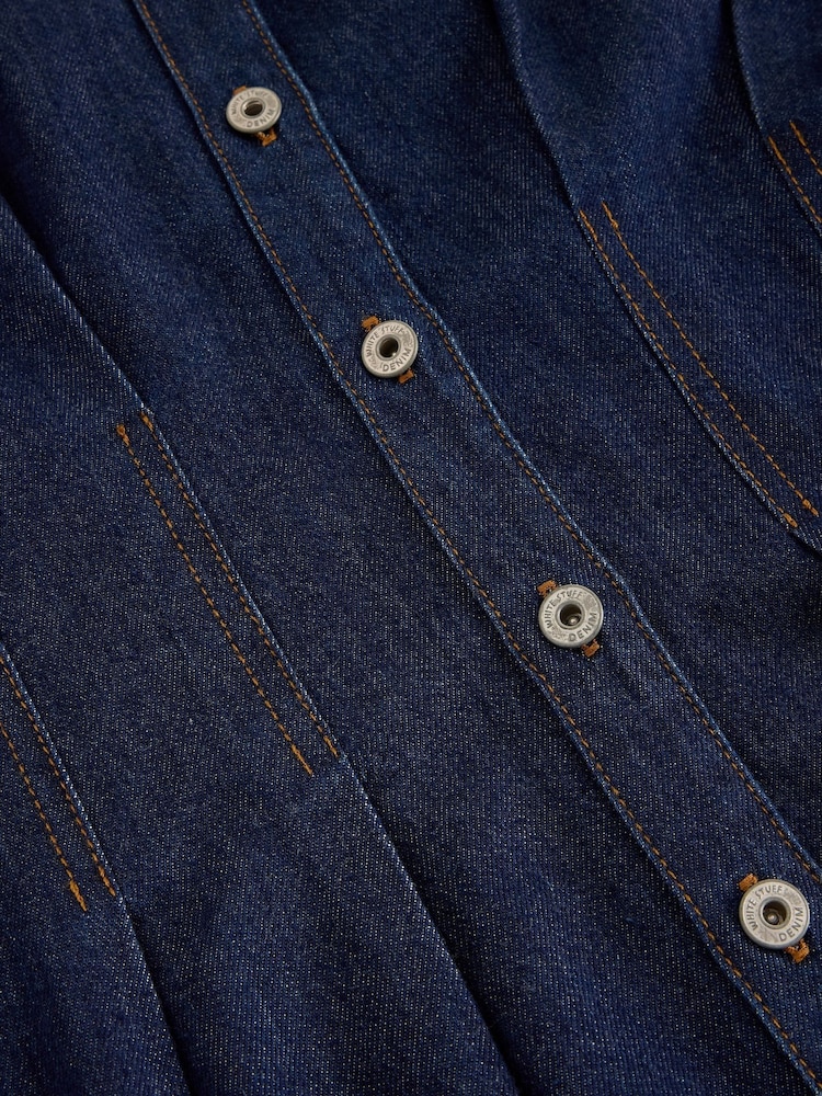 White Stuff Blue Luna Denim Pleat Dress - Image 6 of 6 White Stuff Blue Luna Denim Pleat Dress - Image 6 of 6