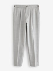 Grey Check Button Side Adjuster Trousers - Image 6 of 9
