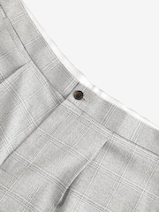 Grey Check Button Side Adjuster Trousers - Image 7 of 9