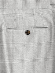 Grey Check Button Side Adjuster Trousers - Image 9 of 9