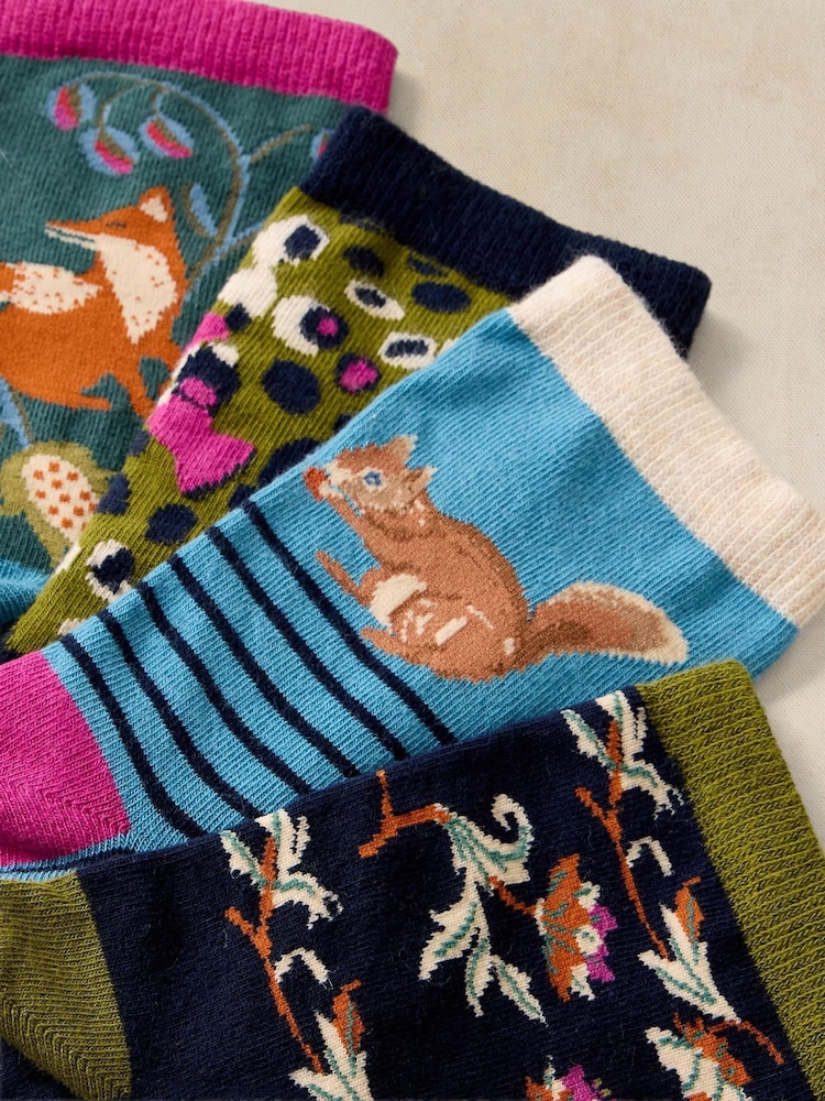 White Stuff Garden Animal Socks 4 Pack - 3의 이미지 2