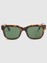River Island Brown Tortoise Wayfarer Sunglasses - Image 2 of 4