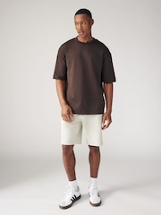 Ecru Garment Dye Denim Shorts - Image 3 of 8