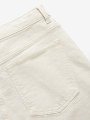 Ecru Garment Dye Denim Shorts - Image 8 of 8