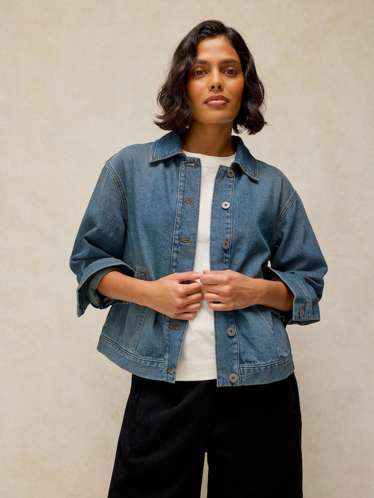 White Stuff Blue Denim Jacket - Image 1 of 5 White Stuff Blue Denim Jacket - Image 1 of 5