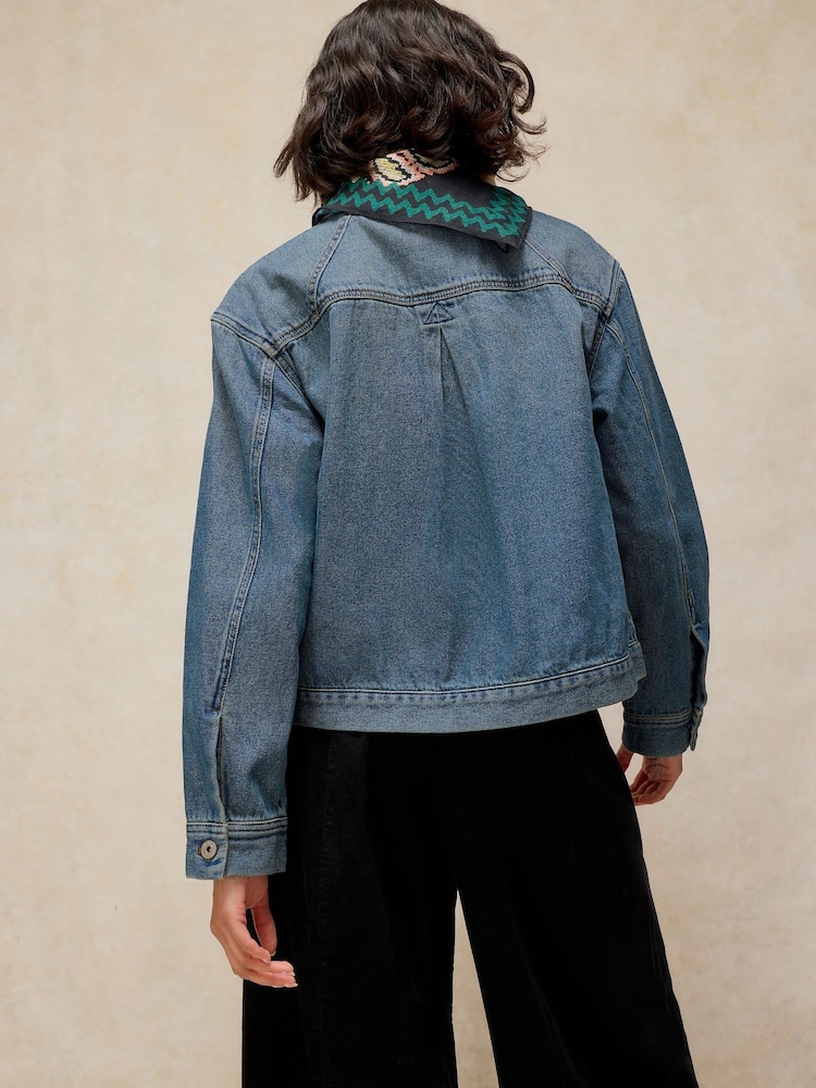 White Stuff Blue Denim Jacket - Image 2 of 5 White Stuff Blue Denim Jacket - Image 2 of 5