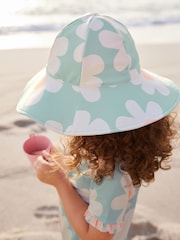 Blue Daisy Swim Hat (3mths-10yrs) - Image 3 of 5