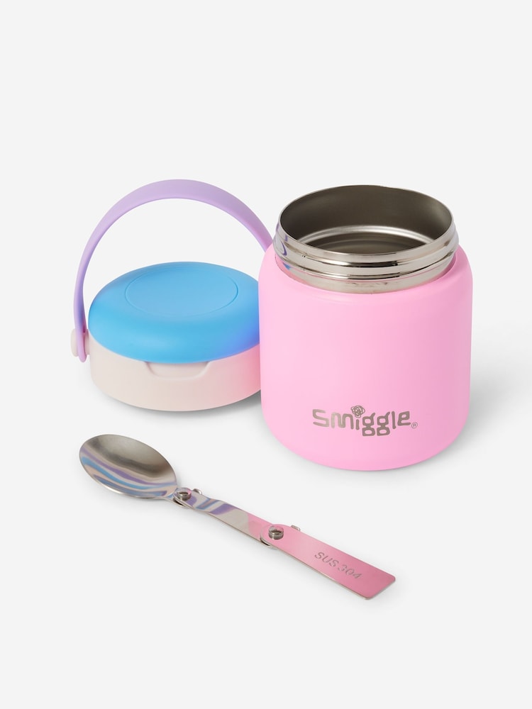 Smiggle Pink Small Food Flask Lunch Bag - Image 3 of 3 Smiggle Pink Small Food Flask Lunch Bag - Image 3 of 3