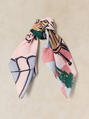 White Stuff Blue Emily Square Printed Scarf - Image 1 of 3