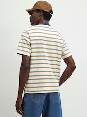 River Island Yellow Regular Fit Essential Stripe T-Shirt - Image 2 of 4