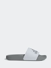 adidas Grey Sportswear Adilette Shower Slides - Image 1 of 8