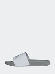 adidas Grey Sportswear Adilette Shower Slides - Image 2 of 8