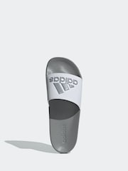 adidas Grey Sportswear Adilette Shower Slides - Image 5 of 8