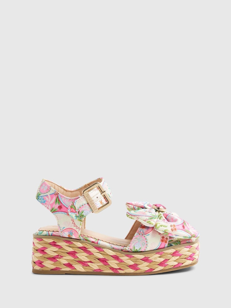 River Island Pink Colourful Wedge Sandals - Image 1 of 5 River Island Pink Colourful Wedge Sandals - Image 1 of 5