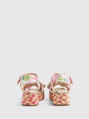 River Island Pink Colourful Wedge Sandals - Image 2 of 5