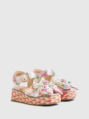River Island Pink Colourful Wedge Sandals - Image 3 of 5
