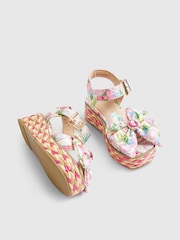 River Island Pink Colourful Wedge Sandals - Image 4 of 5