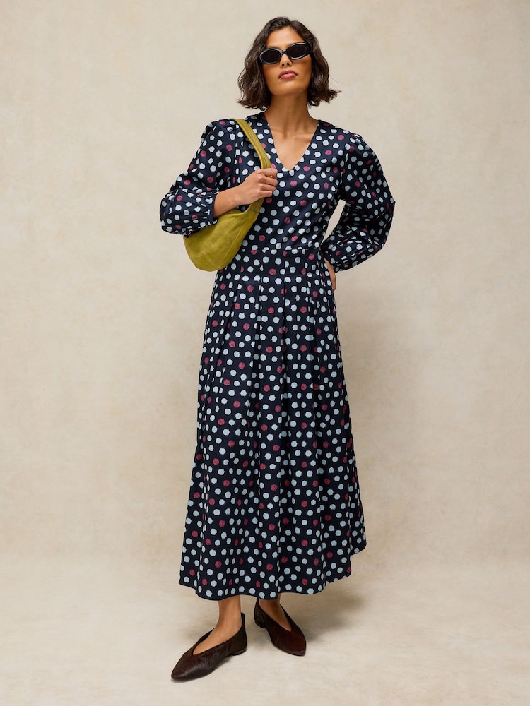 White Stuff Blue Sierra Pleat Dress - Image 1 of 6