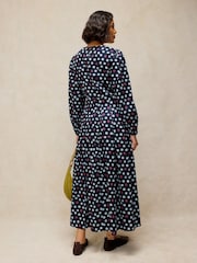 White Stuff Blue Sierra Pleat Dress - Image 2 of 6