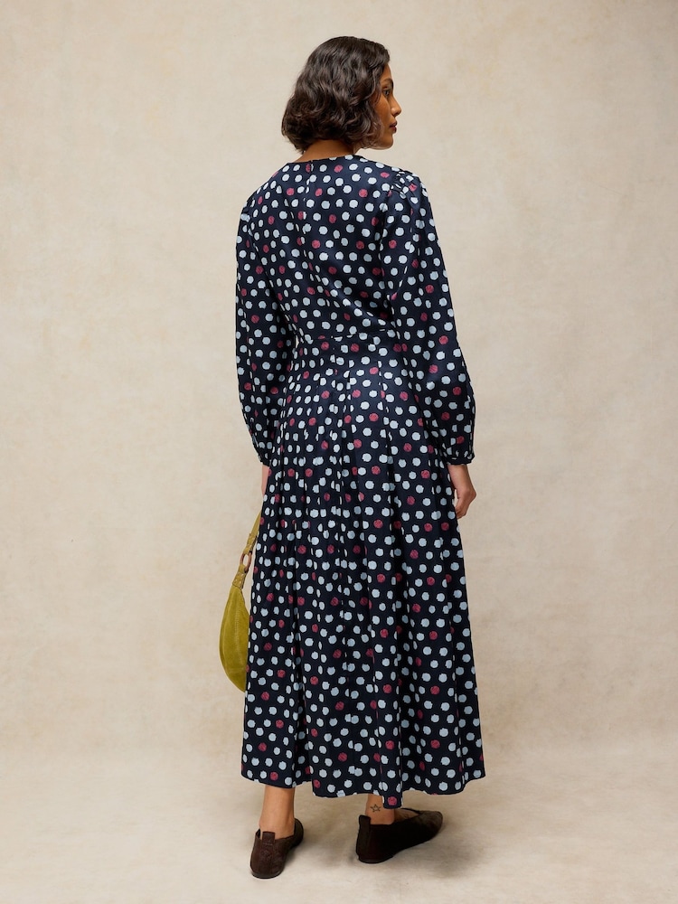 White Stuff Blue Sierra Pleat Dress - Image 2 of 6