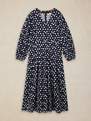 White Stuff Blue Sierra Pleat Dress - Image 5 of 6
