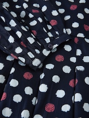 White Stuff Blue Sierra Pleat Dress - Image 6 of 6