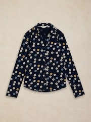 White Stuff Navy Annie Cotton Jersey Shirt - Image 5 of 5