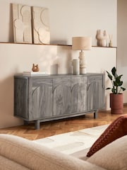 Dark Arches Mango Wood Effect Large Sideboard - Image 1 of 12