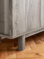 Dark Arches Mango Wood Effect Large Sideboard - Image 5 of 12