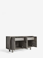 Dark Arches Mango Wood Effect Large Sideboard - Image 9 of 12