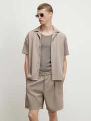 River Island Regular Fit Slinky Revere Shirt - Obraz 1 z 4