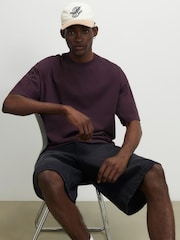 River Island Purple Oversized Essential Boxy T- Shirt - Image 4 of 4