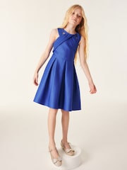 Baker by Ted Baker Coral Pink Chiffon Scuba Dress - Image 1 of 13