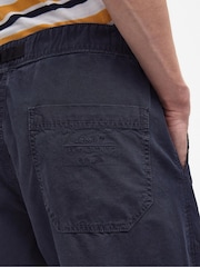 Barbour® Navy Tapered Fit Grindle Twill Utility Trousers - Image 5 of 8