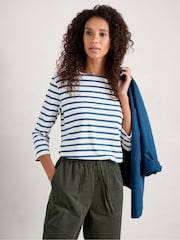 Blau/Weiß - Seasalt Cornwall Matrosenshirt - Bild 2 von 5