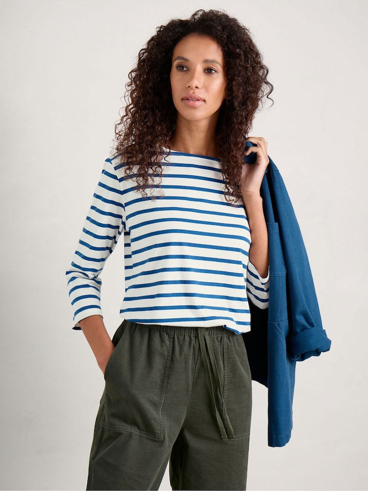 Blau/Weiß - Seasalt Cornwall Matrosenshirt - Bild 2 von 5