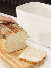 Joseph Joseph White Bread Bin With Cutting Board Lid - Image 1 of 4